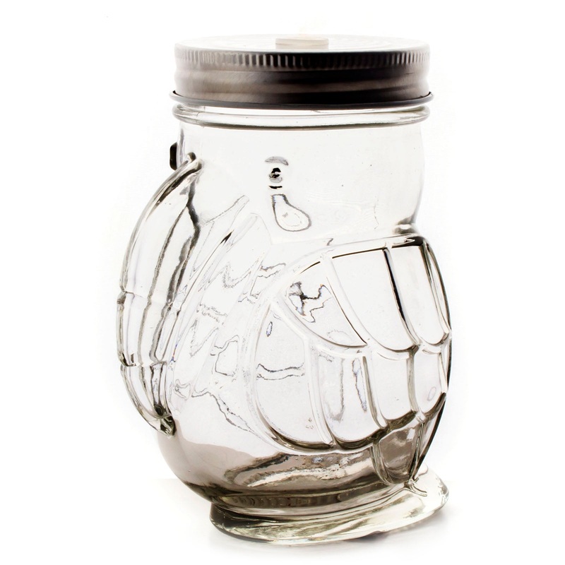 Parrot Mason Jar w/lid – 14 ounce – BarConic