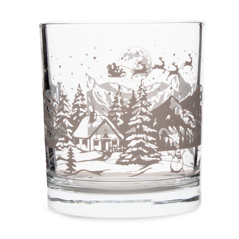 BarConic Glassware – Christmas Cabin – 10 ounce