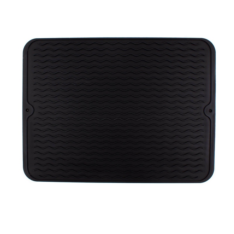 BarConic Silicone Drying Mat – Black – 12×16