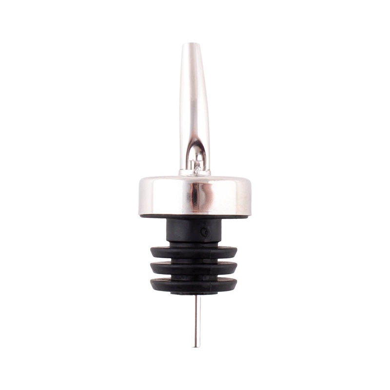 BarConic Tapered Pourer w/ Wide Cork – Stainless Steel