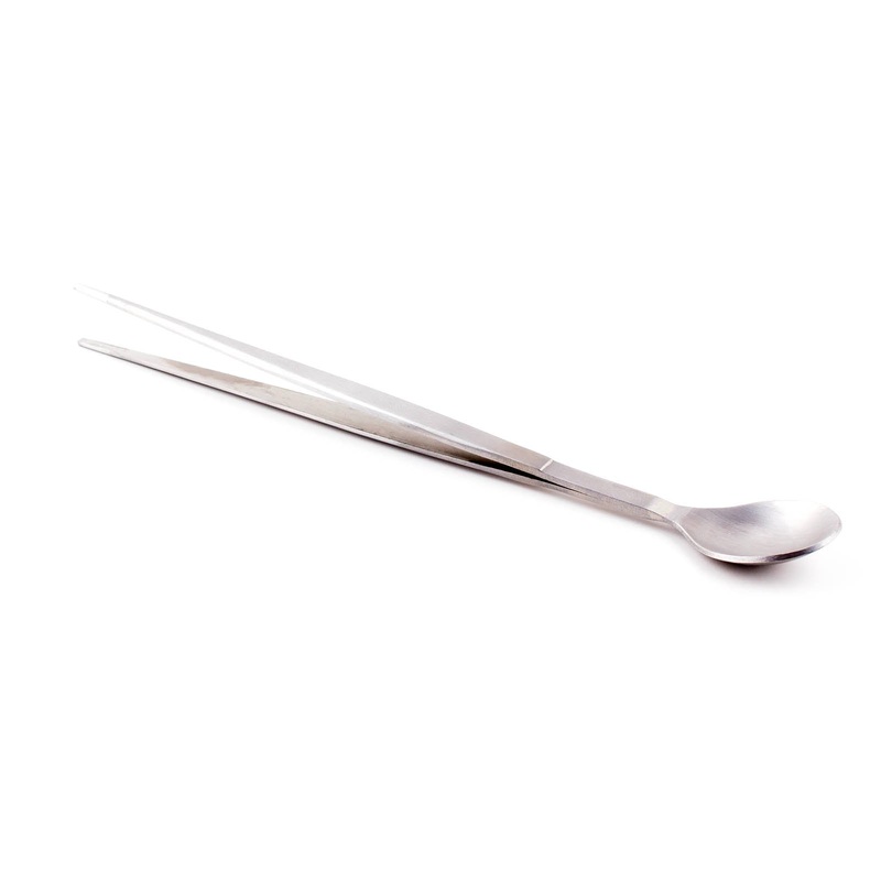 BarConic Tasting Spoon and Tweezer – Stainless Steel – 8 inches