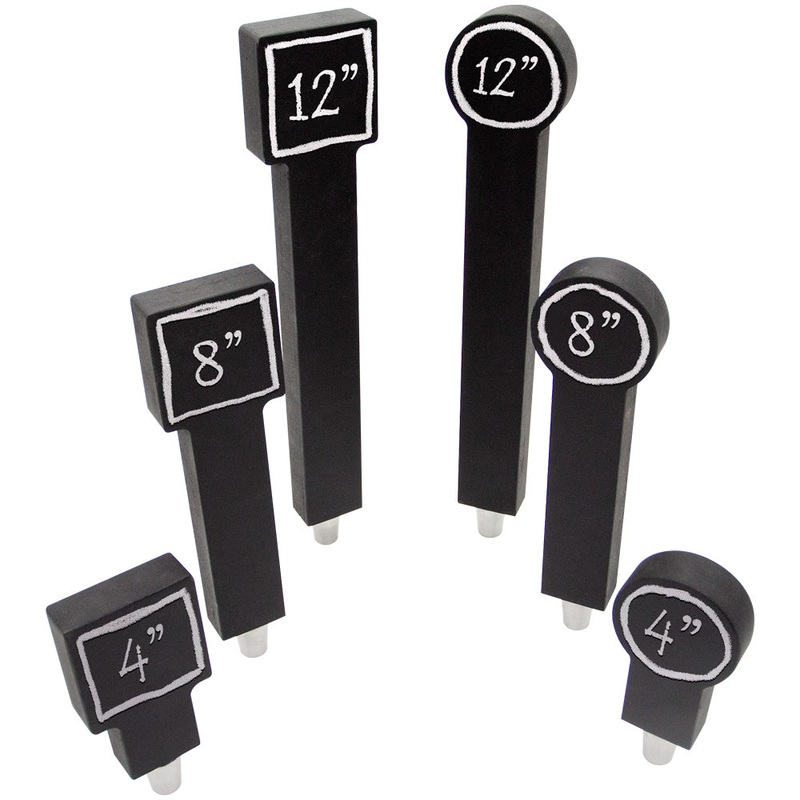 Chalkboard Wooden Tap Handles – 2 Styles in 3 Sizes