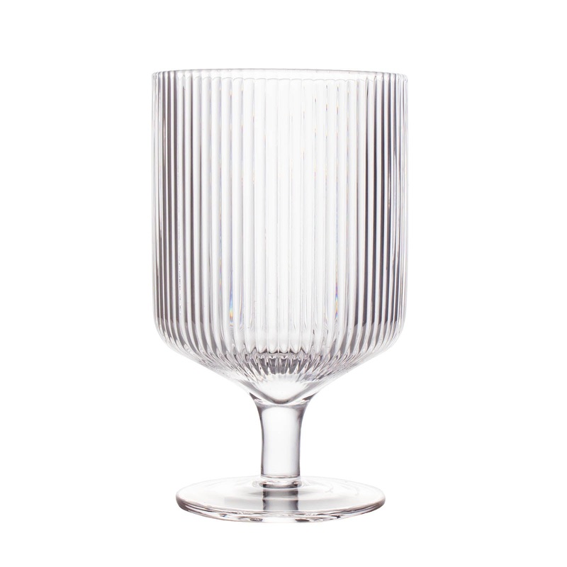Classic Ribbed Rocks Glass w/Stem – 10 ounce – BarConic