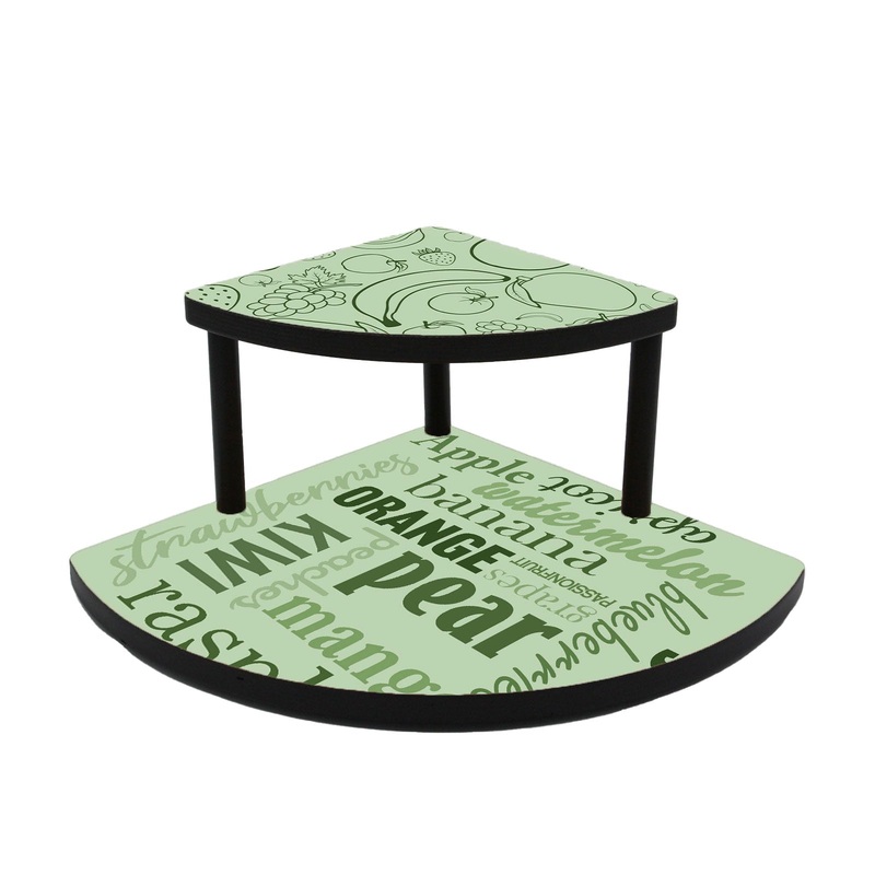 Counter Caddies – FRUIT Themed – Available in Black and Stained – 7 Height