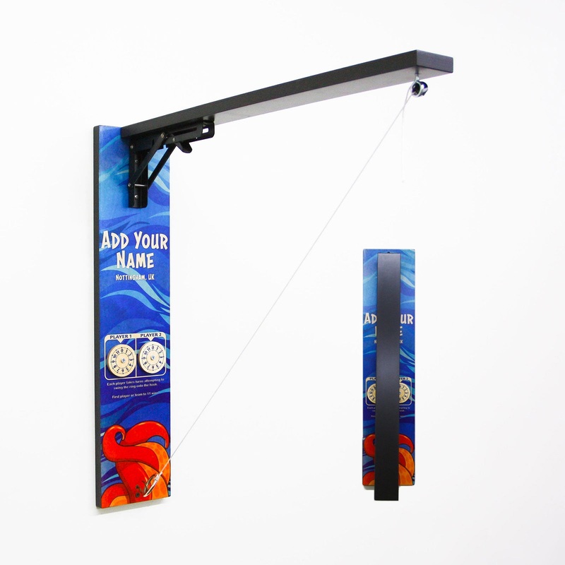 Customizable Wall Mounted Folding Ring Toss – Octopus