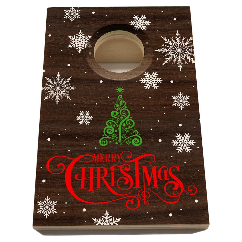 Quarter Master – Tabletop Cornhole Game with Quarters – Merry Christmas