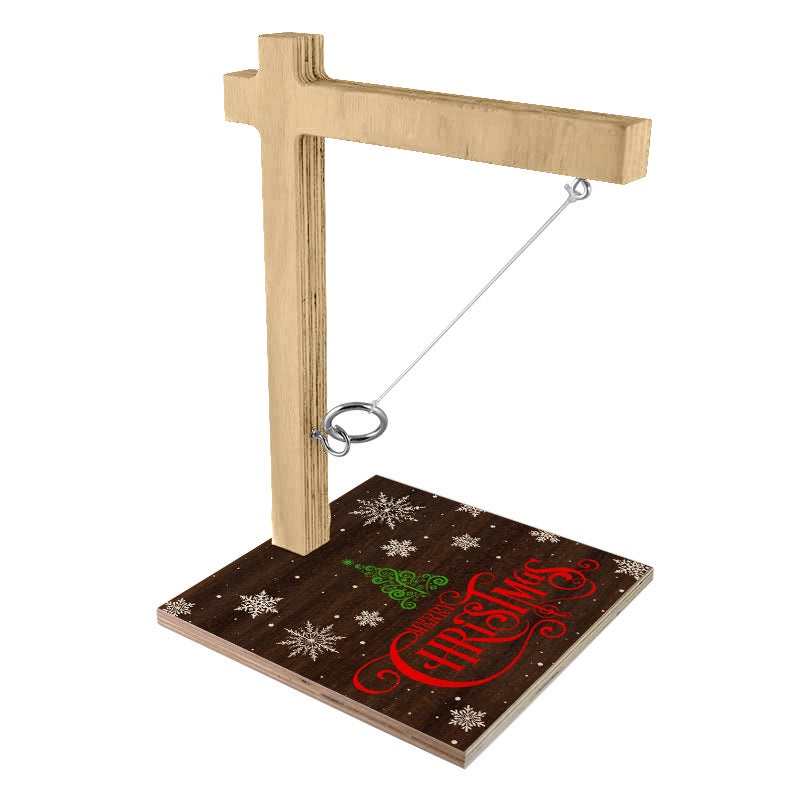 Small Tabletop Ring Toss Game – Merry Christmas