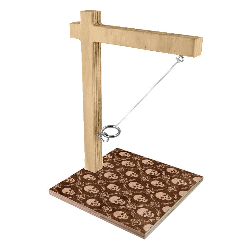 Small Tabletop Ring Toss Game – Skulls