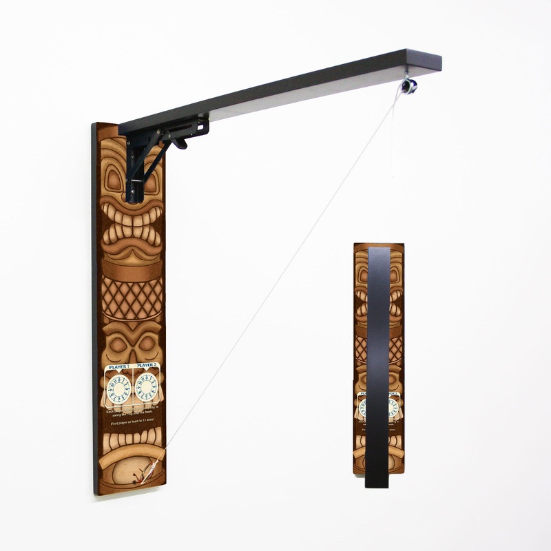 Wall Mounted Folding Ring Toss – Tiki Totem – Colors Options Available