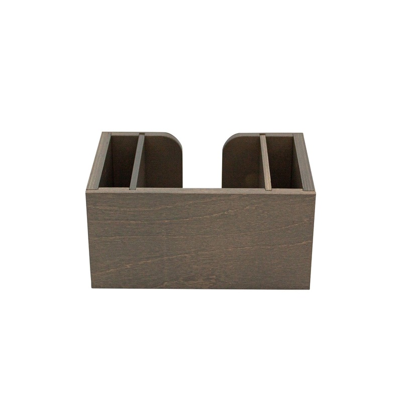 Wooden Bar Napkin & Straw Caddy – Earl Grey