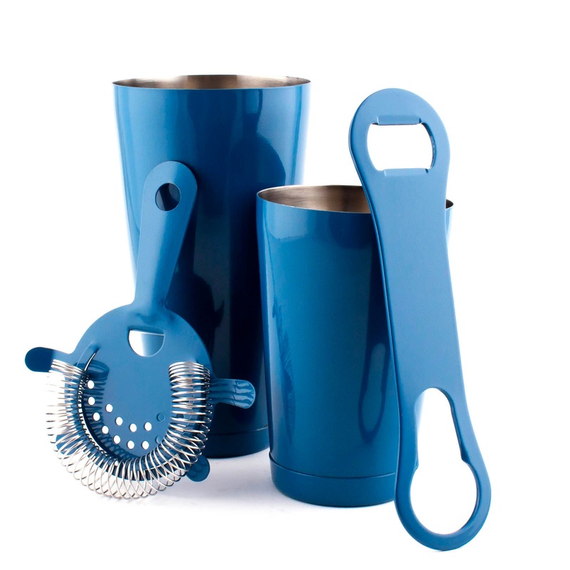 4 PIECE BAR SET W/  V-ROD – AZURE BLUE