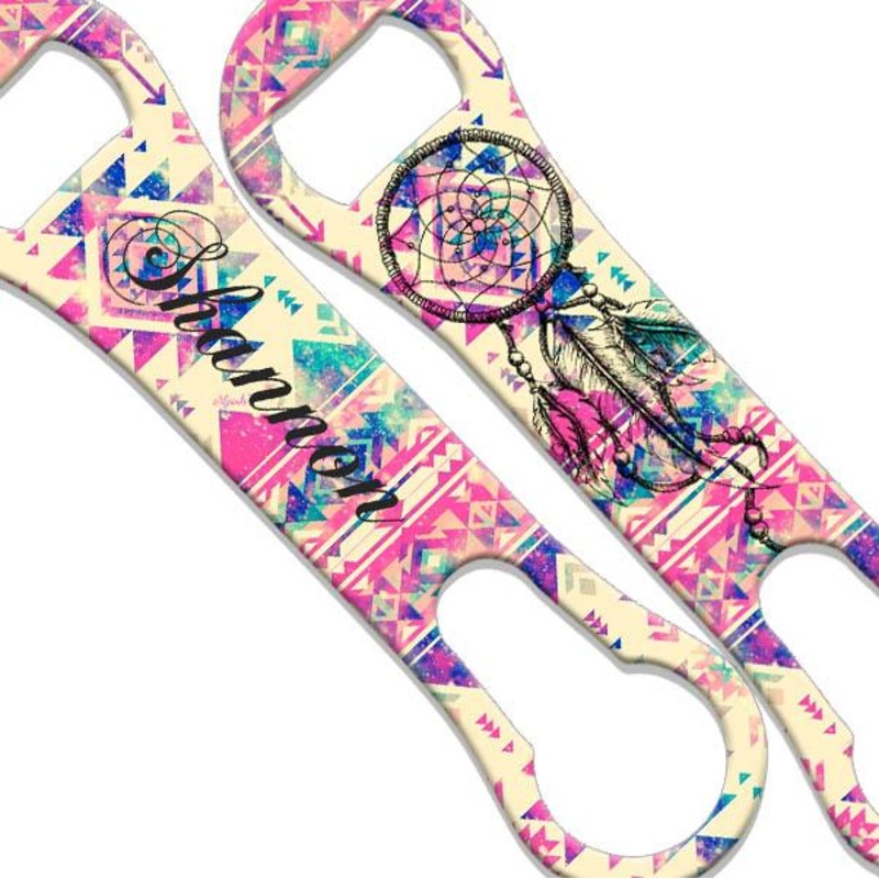 ADD YOUR NAME Tribal Dreamcatcher V-Rod Bottle Opener