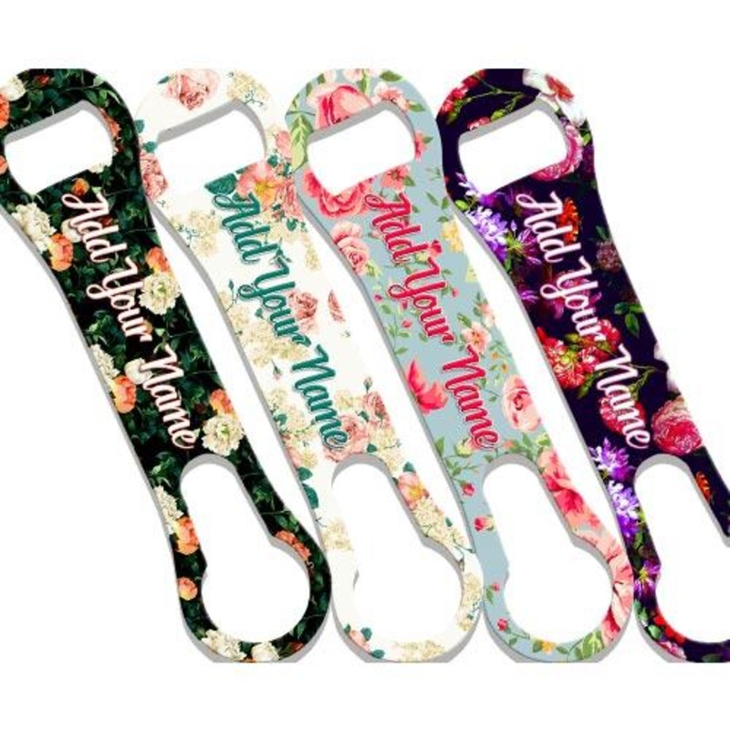 ADD YOUR NAME V-ROD Bottle Opener  Floral Wallpaper  Several Color Options