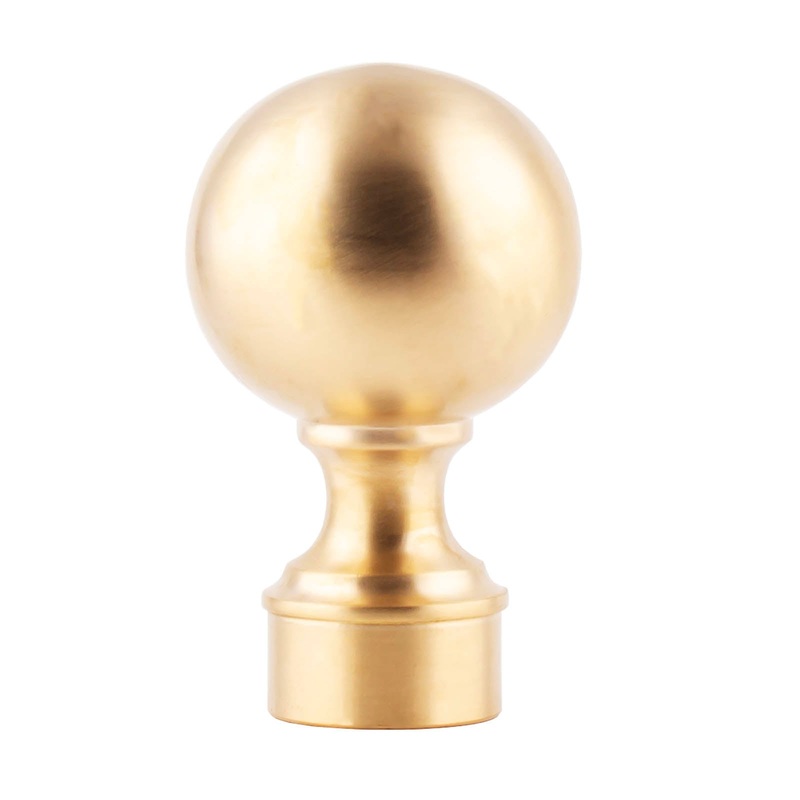 Ball End Cap (Metal Options)|Polished Brass|Satin Brass|Polished Stainless Steel|Brushed Stainless Steel