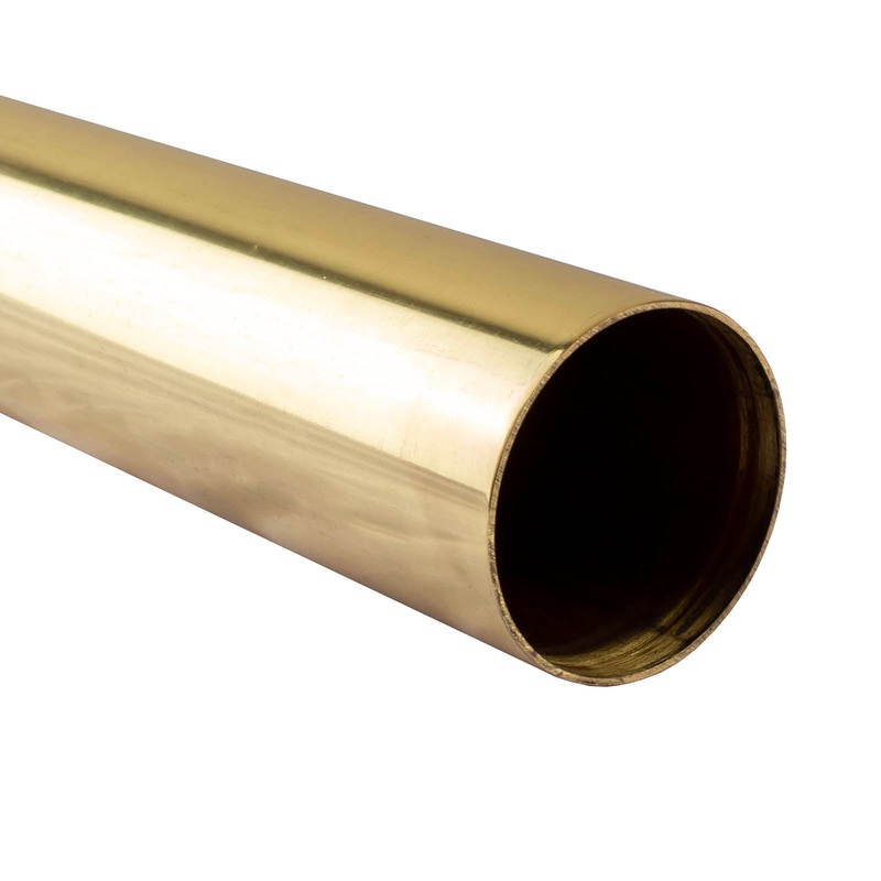 Bar Foot Rail Tubing – Length Options – Polished Brass