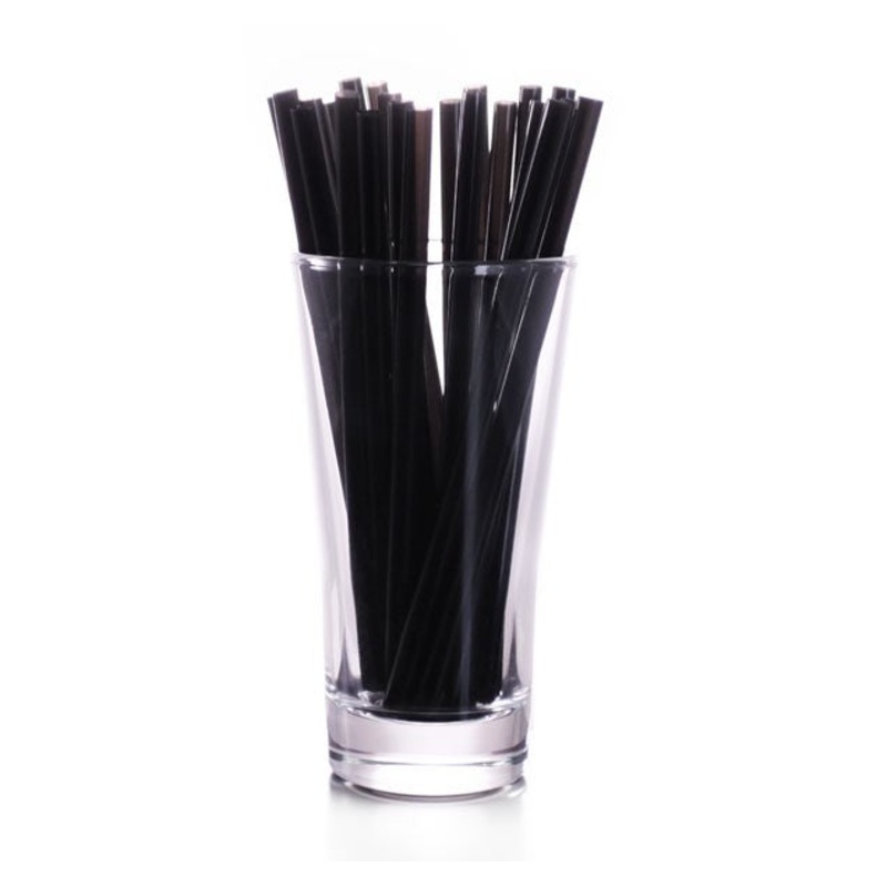 Black Straws – 8 inch