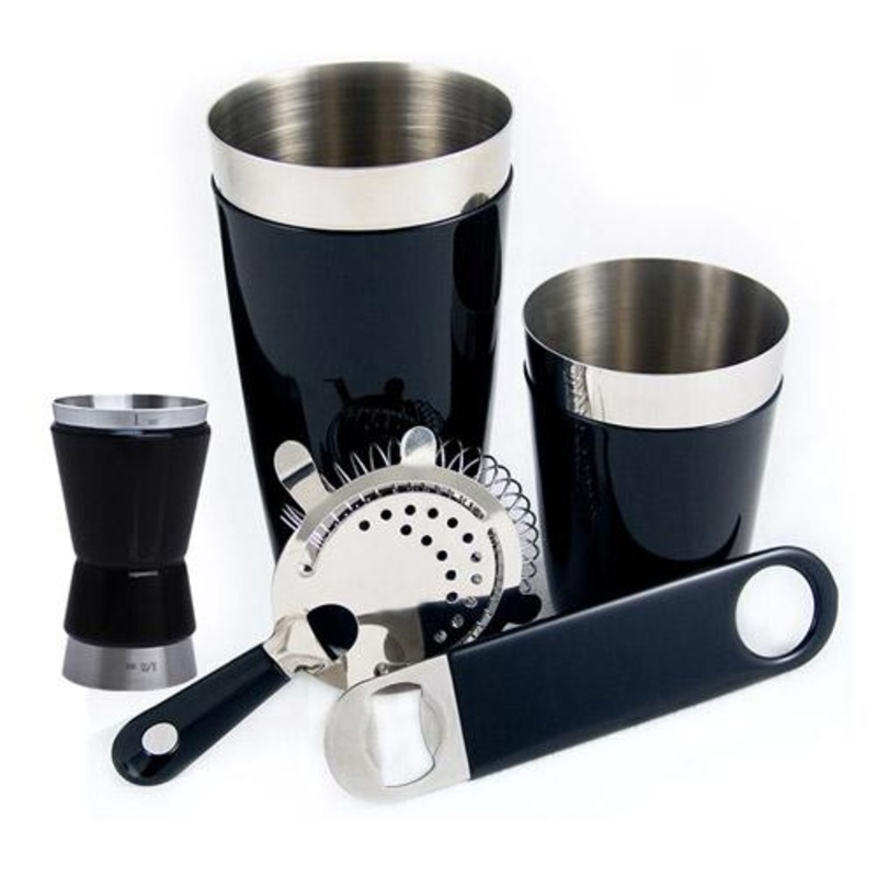 Black Vinylworks Bar Set – 4 or 5 Piece