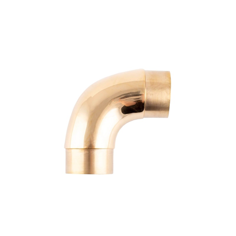 Curved Flush Elbow Fitting – 90 Degree – (Metal Options)
