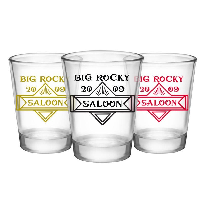Customizable Clear Shot Glass- Saloon – 1.75 oz.