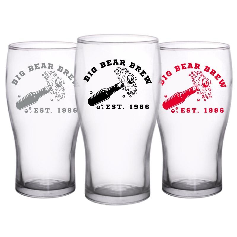 CUSTOMIZABLE Imperial Pub Glass- BAR3 – 20oz