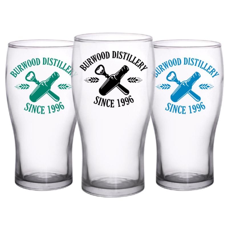 CUSTOMIZABLE Imperial Pub Glass- Distillery – 20oz
