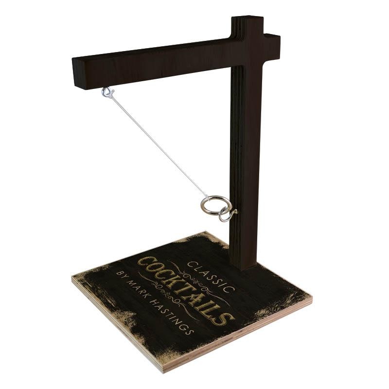 CUSTOMIZABLE Large Tabletop Ring Toss Game – Classic Cocktails
