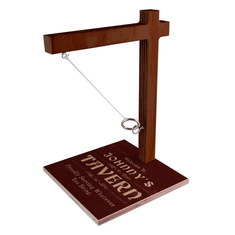 CUSTOMIZABLE Large Tabletop Ring Toss Game – Tavern