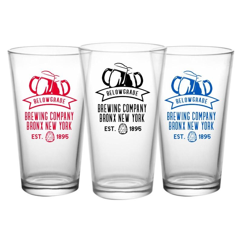 CUSTOMIZABLE – Pint / Mixing Glass- Brew1