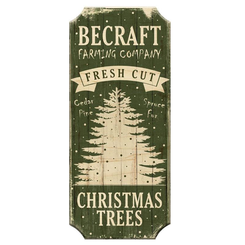 Fresh Cut Trees – CUSTOMIZABLE Wood Christmas Sign