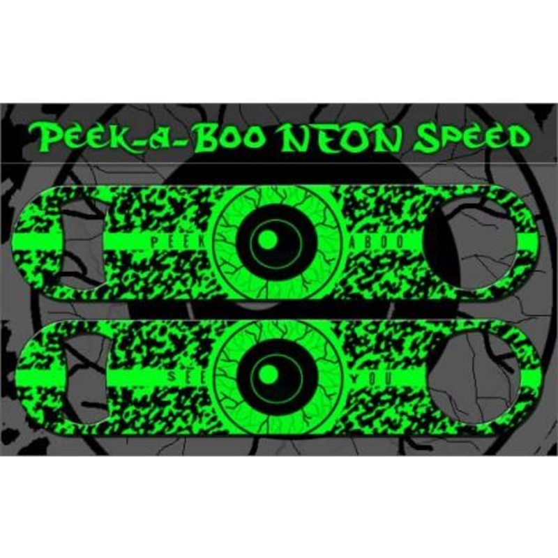 Peek a Boo Neon Kolorcoat Bottle Openers