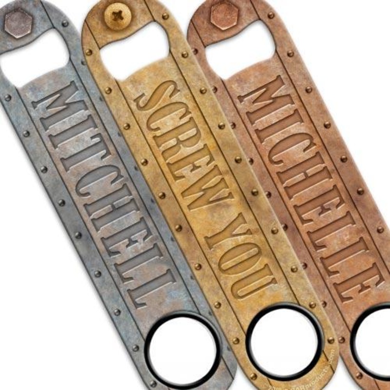 Screw & Bolt Speed Bottle Opener – ADD YOUR NAME