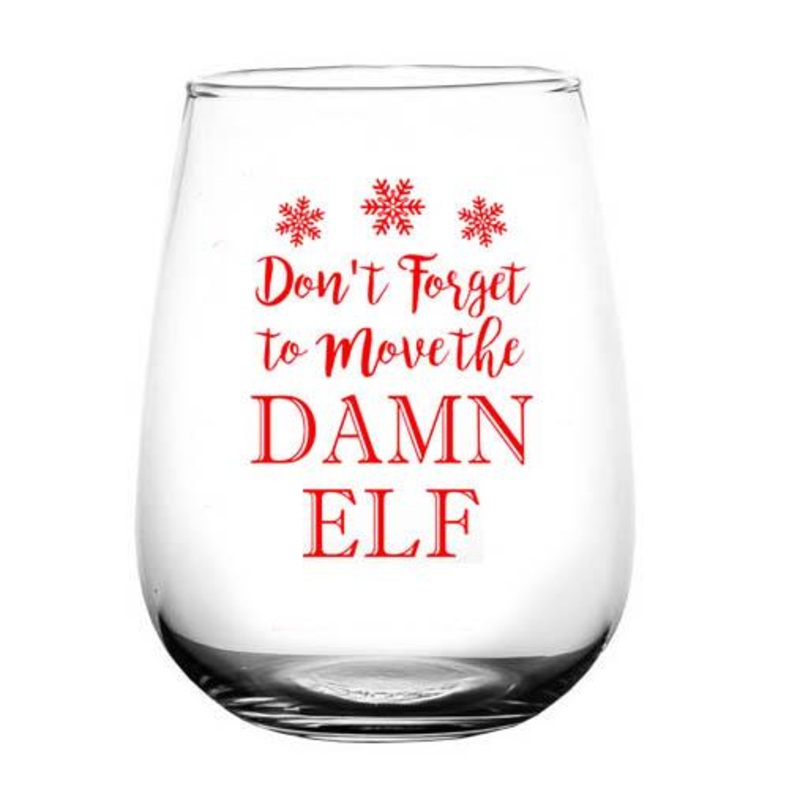 Stemless Wine Glass – Move the Elf