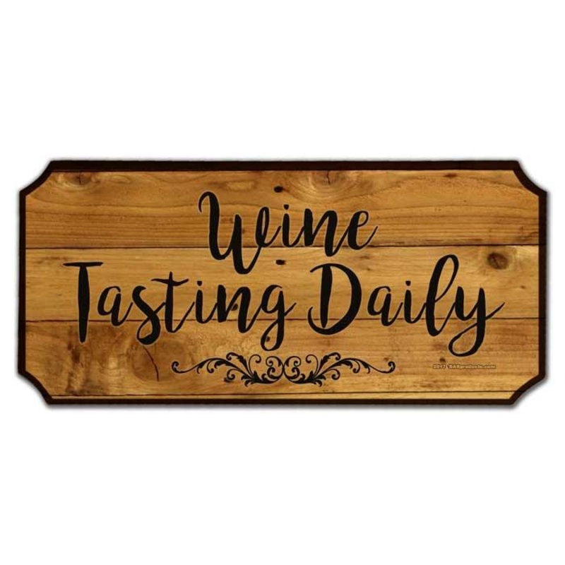Wood Plaque Sign – Wine Tasting Daily