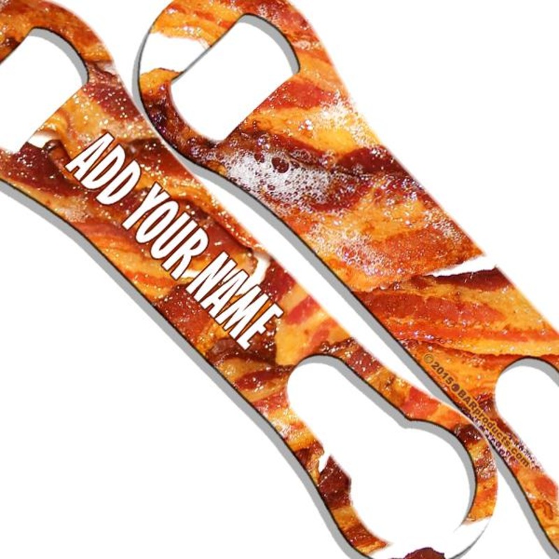 Bacon V-Rod Bottle Opener – ADD YOUR NAME