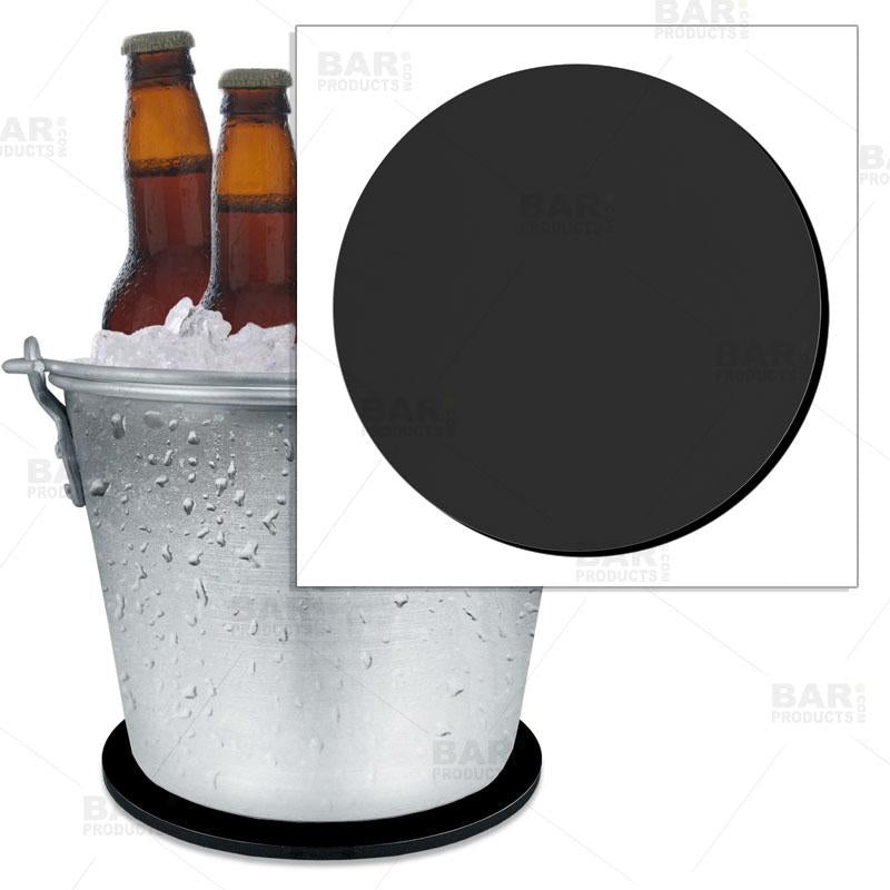 Black Beer Bucket Coaster – 8.75 Diameter (Reuseable)