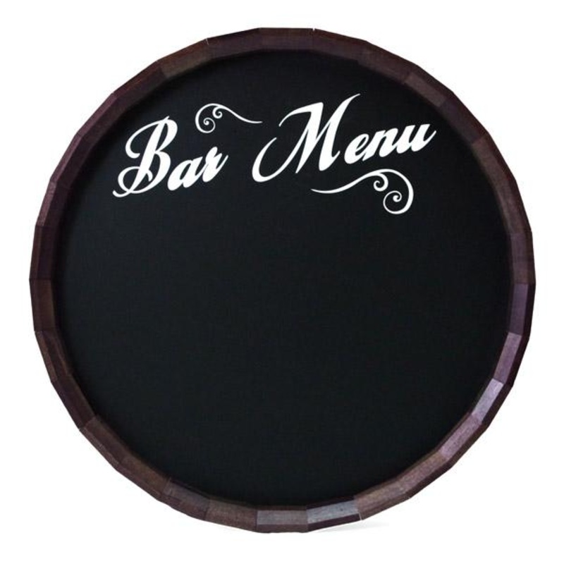 Chalkboard Barrel Top Tavern Signs – Bar & Menu