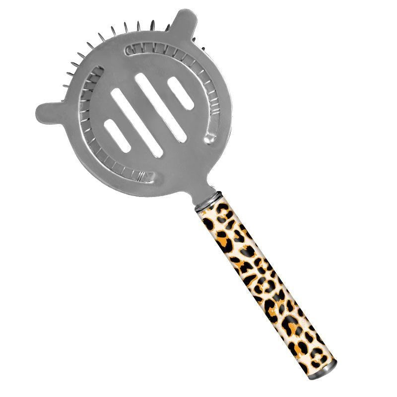 Cocktail Strainer – Pipe Handle – Cheetah