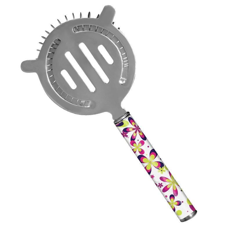 Cocktail Strainer – Pipe Handle – Floral