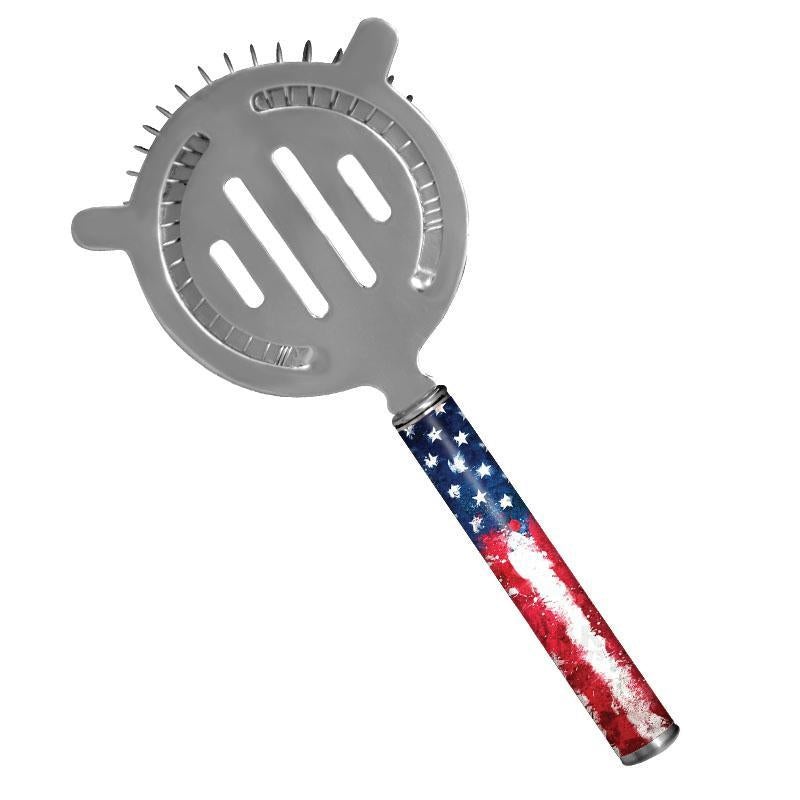 Cocktail Strainer – Pipe Handle – US Flag