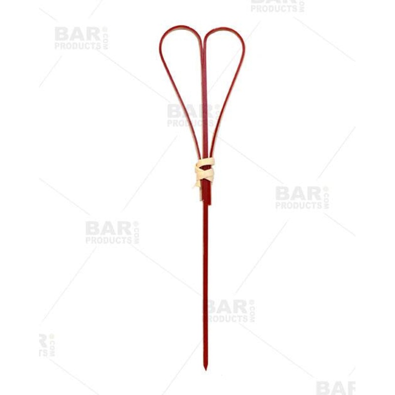 Heart Bamboo Cocktail Picks – Red – 100 pack