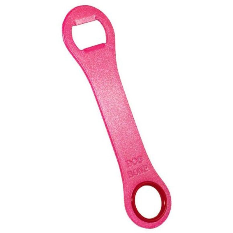 Neon Pink GLITTER Dog Bone
