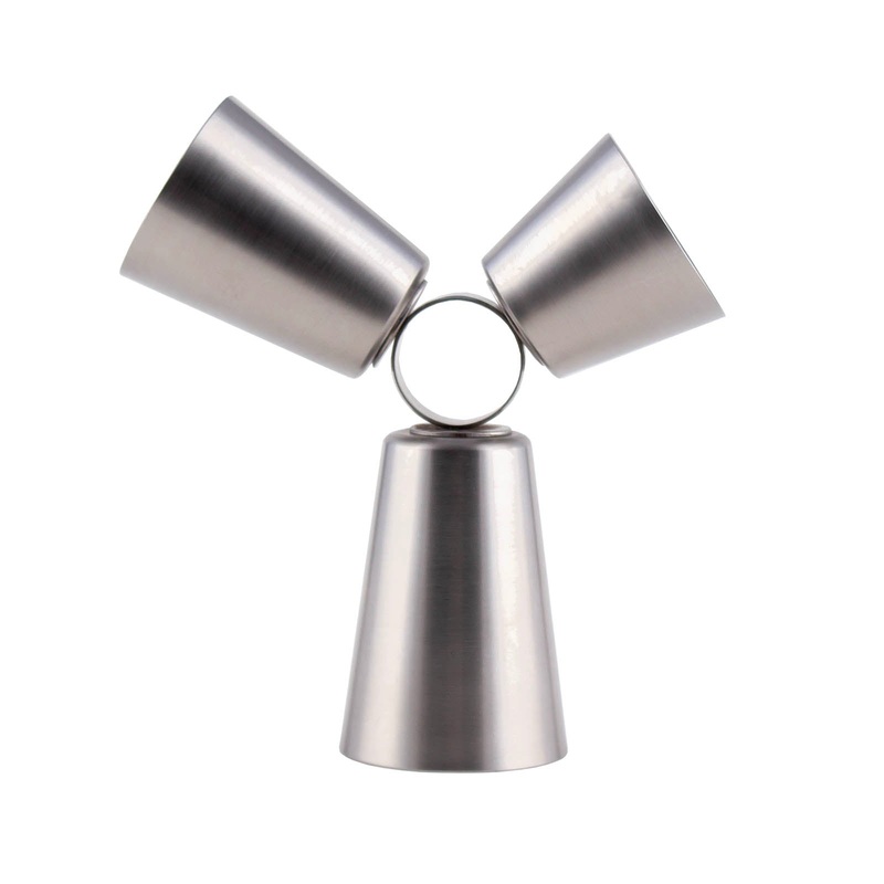 3 in 1 Knuckle Spin Jigger – Stainless Steel