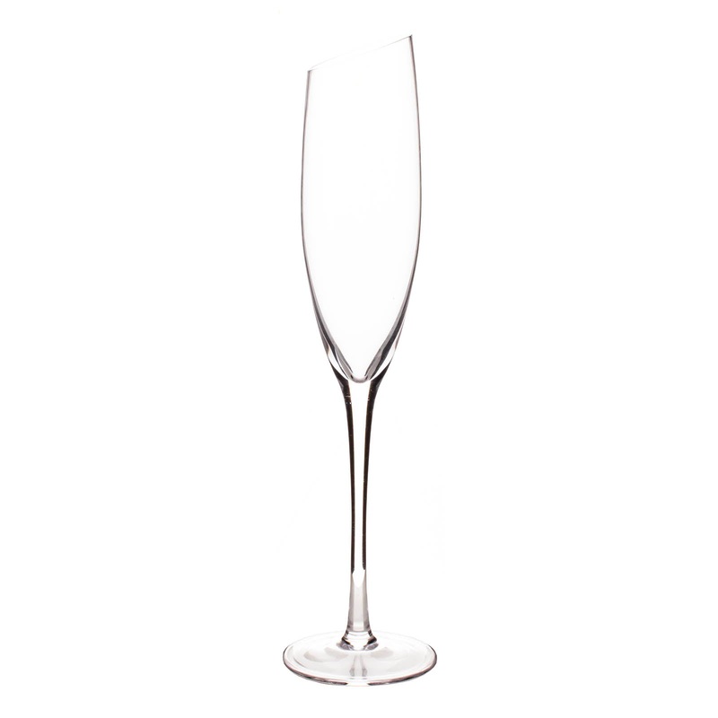 Angled Champagne Flute – 6 ounce – BarConic