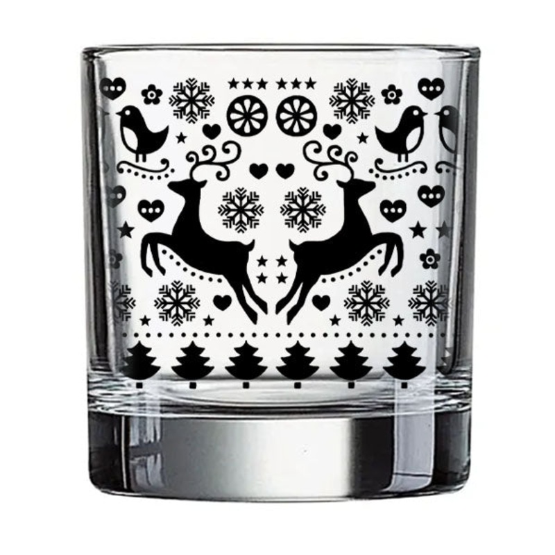 BarConic Christmas Sweater Glass – Christmas Collection – 10 ounce
