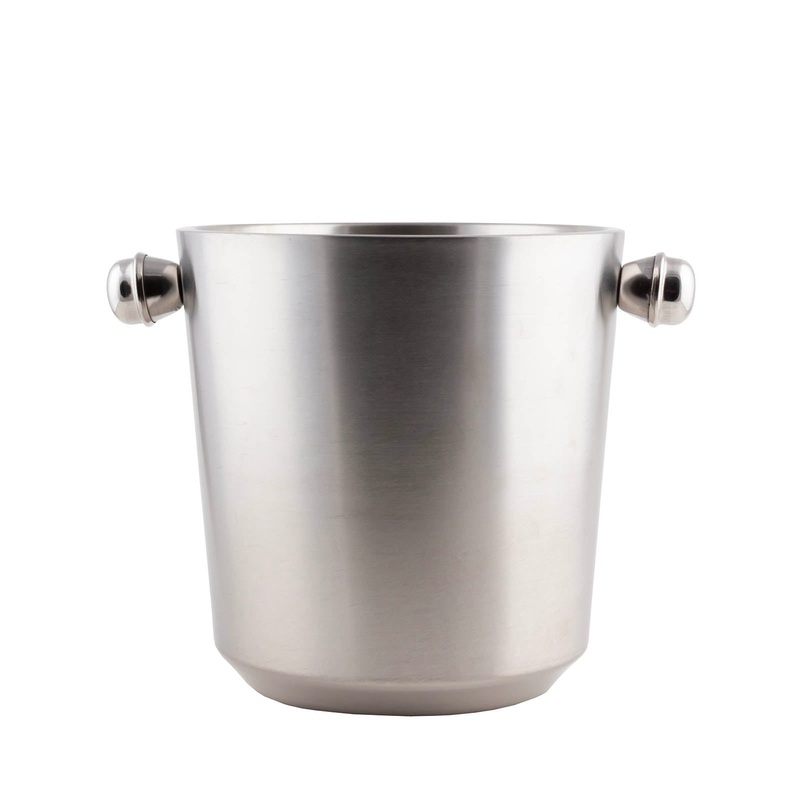 BarConic Double Wall Wine Bucket – Stainless Steel – 4.5Qt