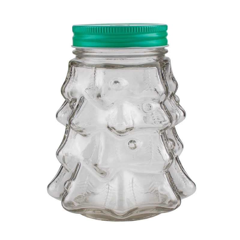 BarConic Mason Jar w/ lid – Christmas Tree – 20 ounce