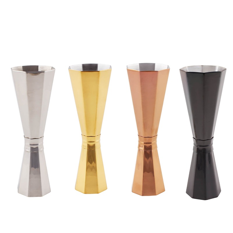 BarConic Octagon Shaped Cocktail Jigger – 30/60ML – Finish Options