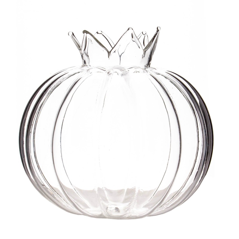 BarConic Pumpkin Cocktail Glass w/Straw – 12 ounce