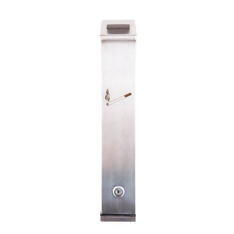 Cigarette Bud Receptacle – Wall Mount with Key function
