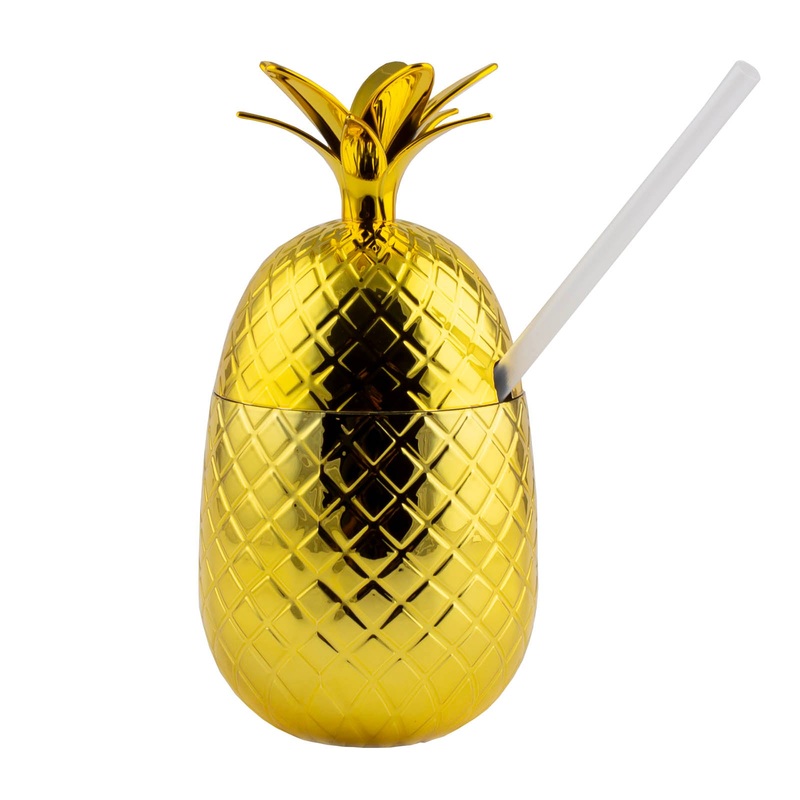 Pineapple Cup w/ Straw – Color Options – BarConic